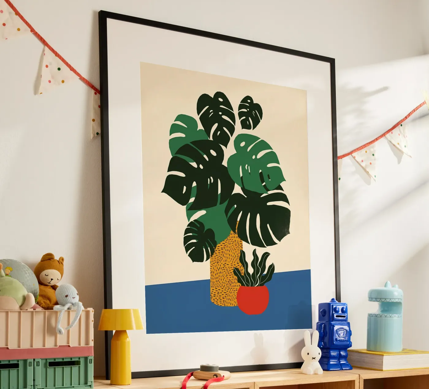 Green Monstera poster by Jose