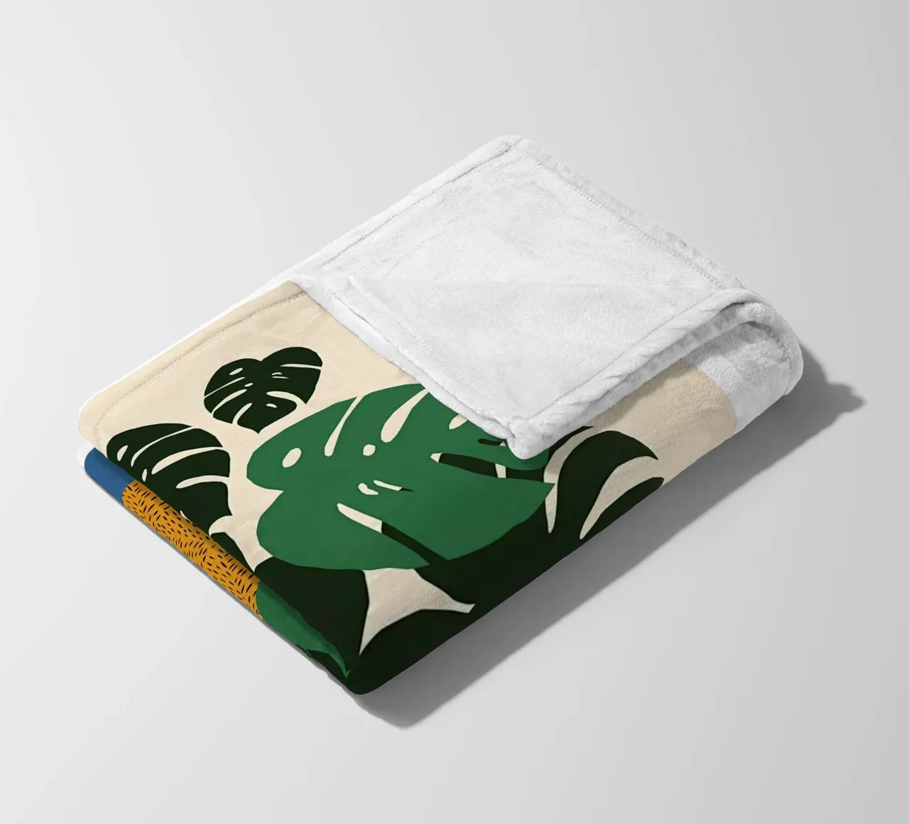 Monstera verde coperta in pile da Jose