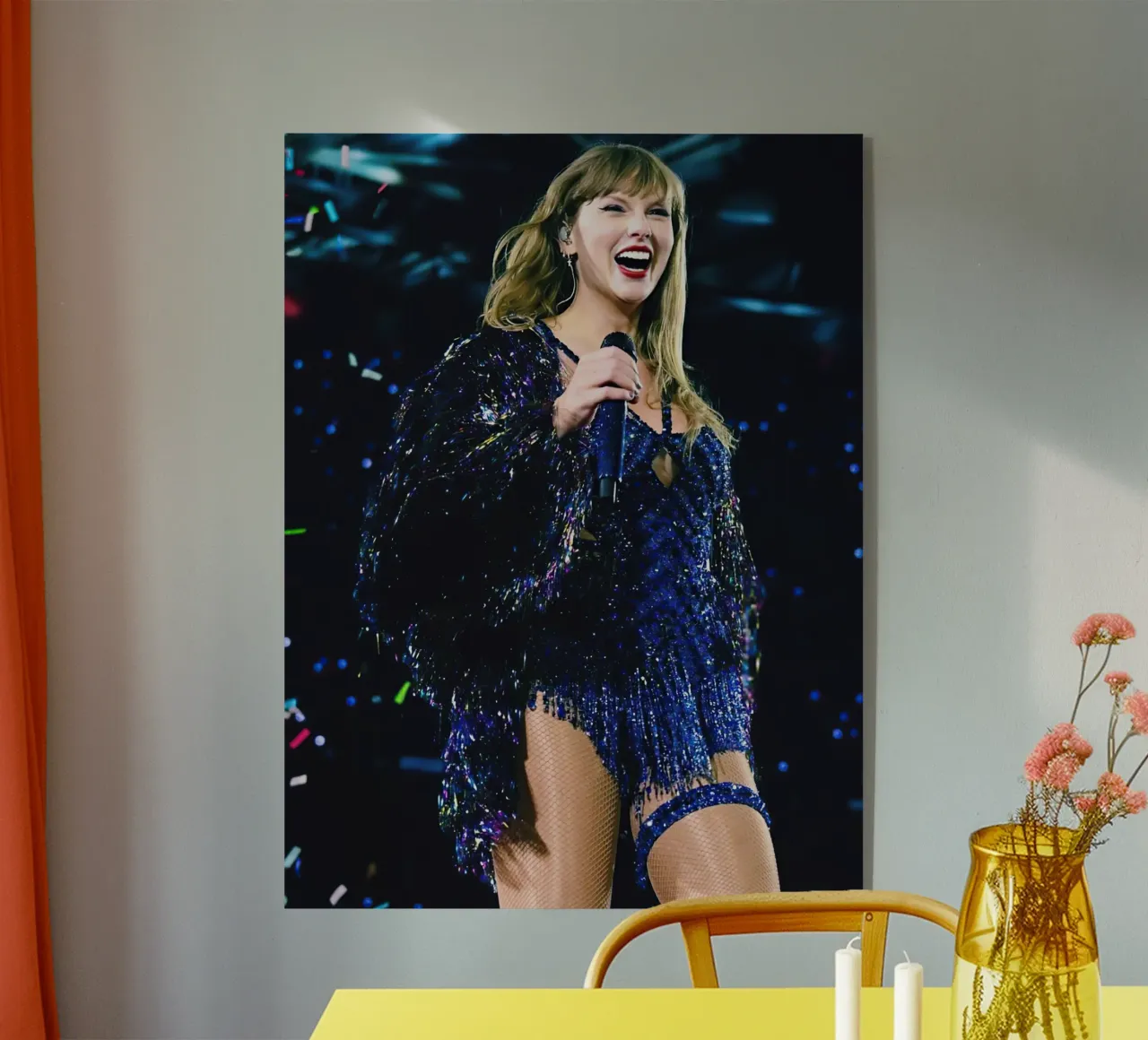 Taylor Swift Singing On Stage plexiglass da Musdadad Shop