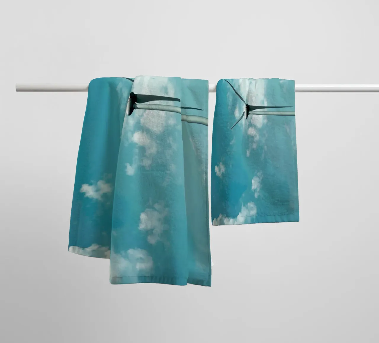 Go with the flow towel by KISSA STUDIO