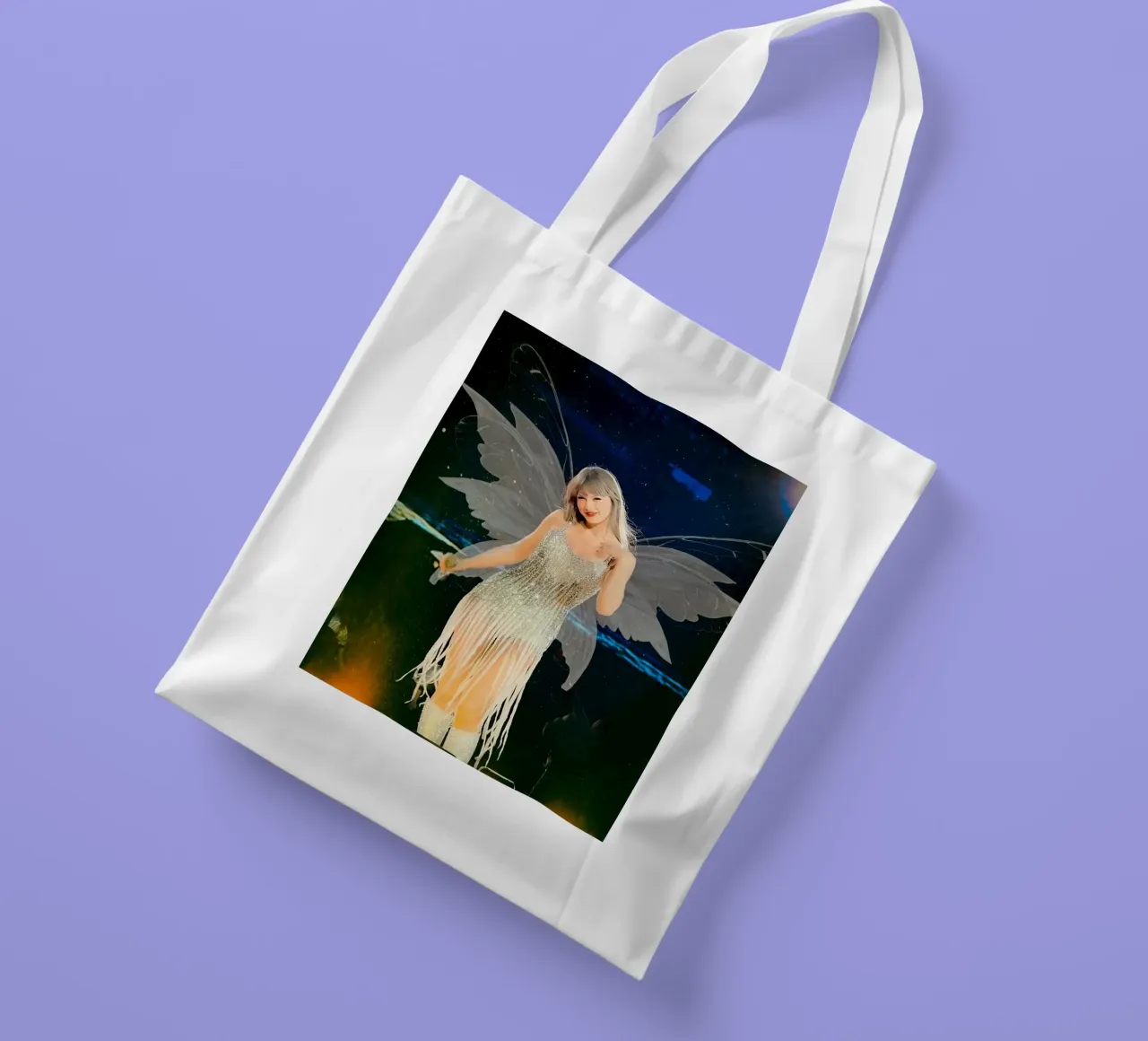 Taylor Swift Butterfly borsa in juta da Musdadad Shop