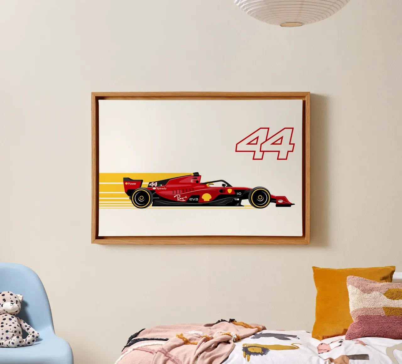Voiture de course de Formule 44 toile de Mariel Toigo