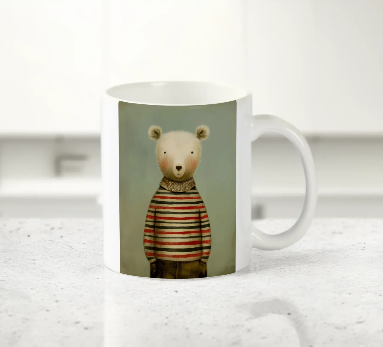 Orso vestito tazza in ceramica da Pictura