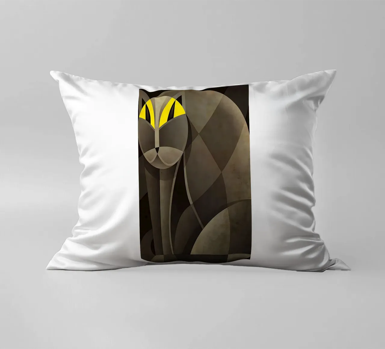 Gatto geometrico cuscino da Manuela