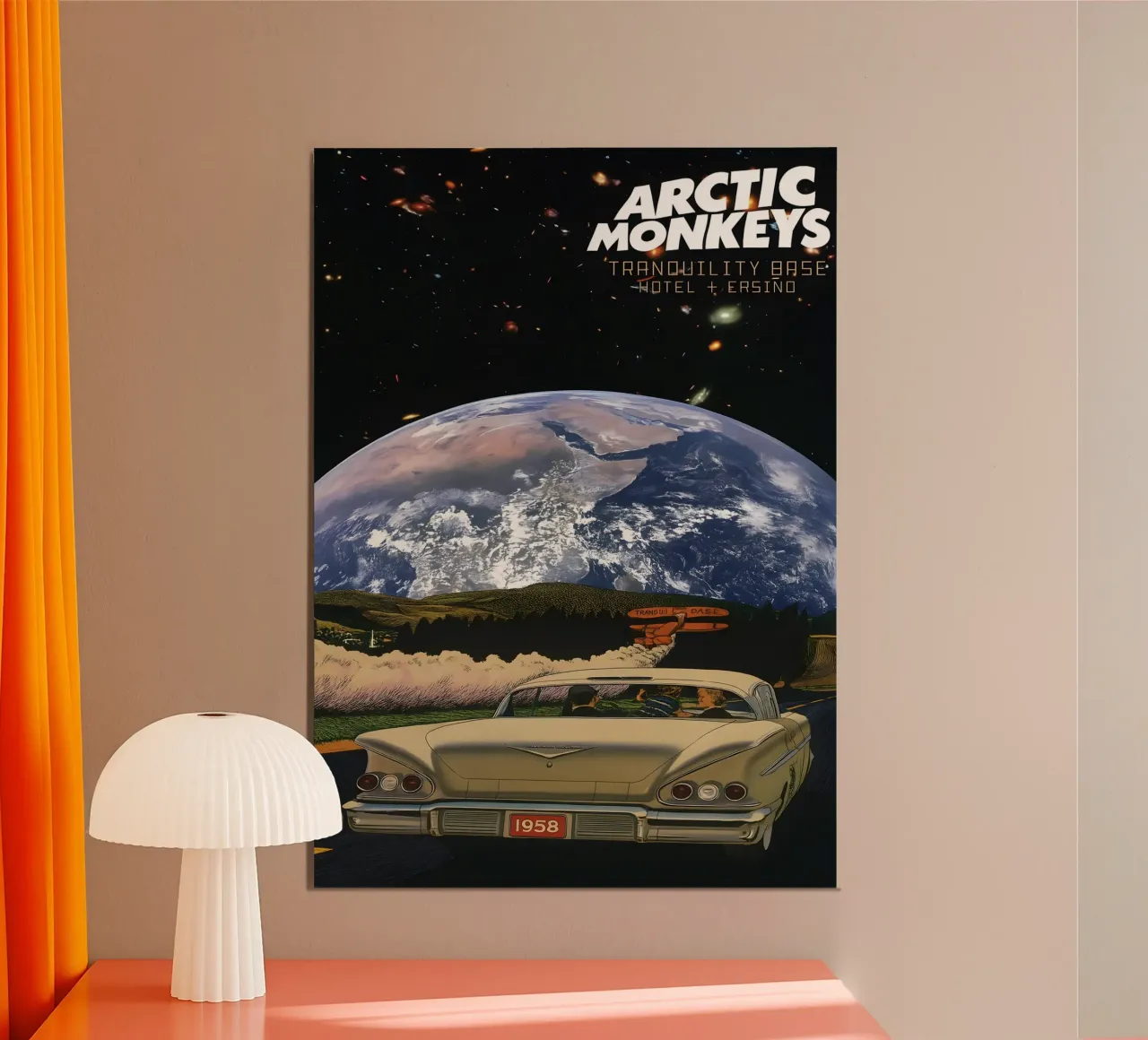 Arctic Monkey Poster for Home Office and Student Room Wall poster con telaio in plastica da DGUnder