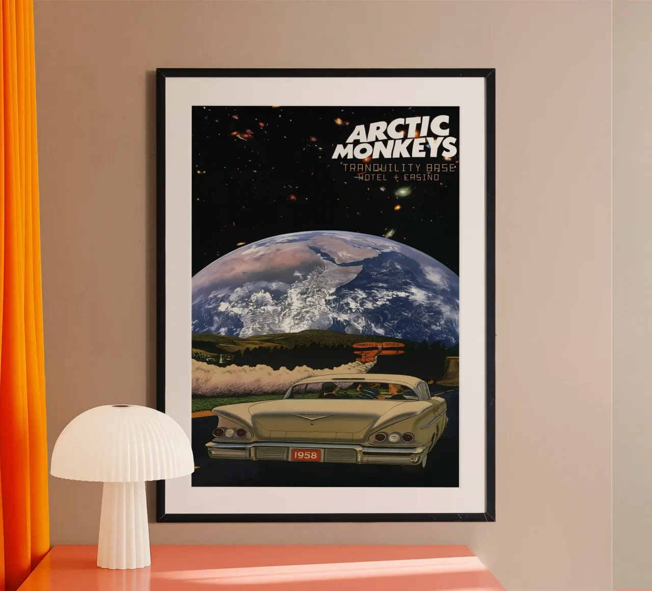 Arctic Monkey Poster for Home Office and Student Room Wall poster con telaio in plastica da DGUnder