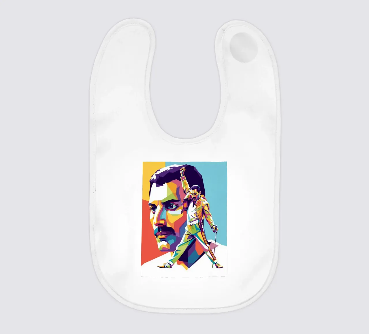 Freddie Mercury iconic style bavaglino da Hantamrata