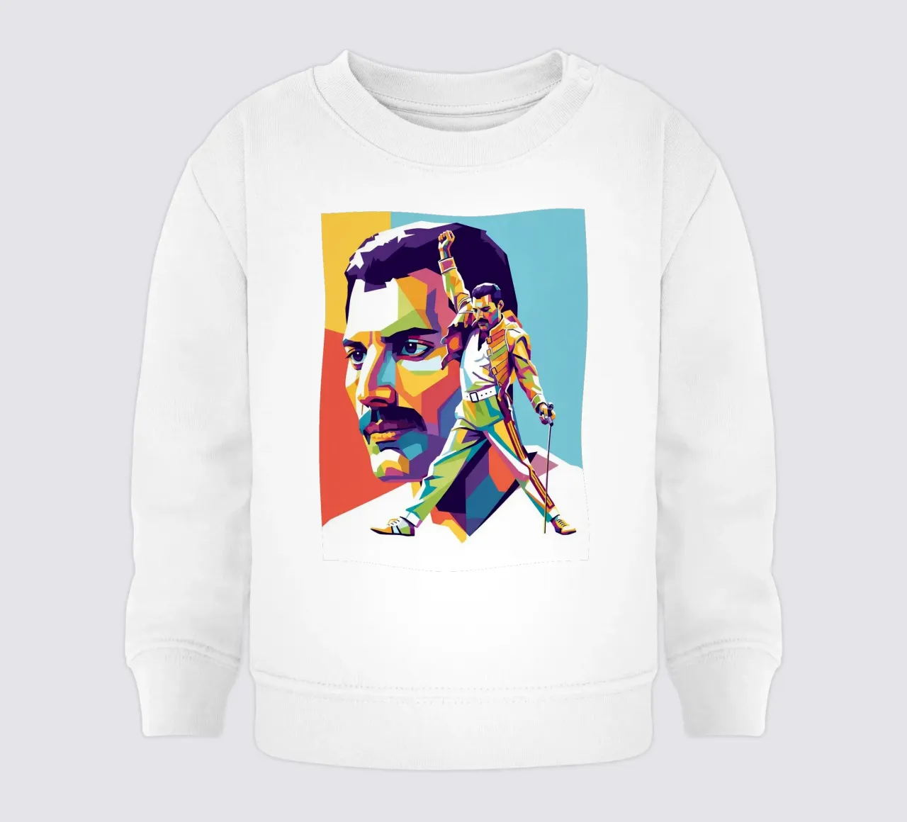 Freddie Mercury iconic style felpa neonato da Hantamrata