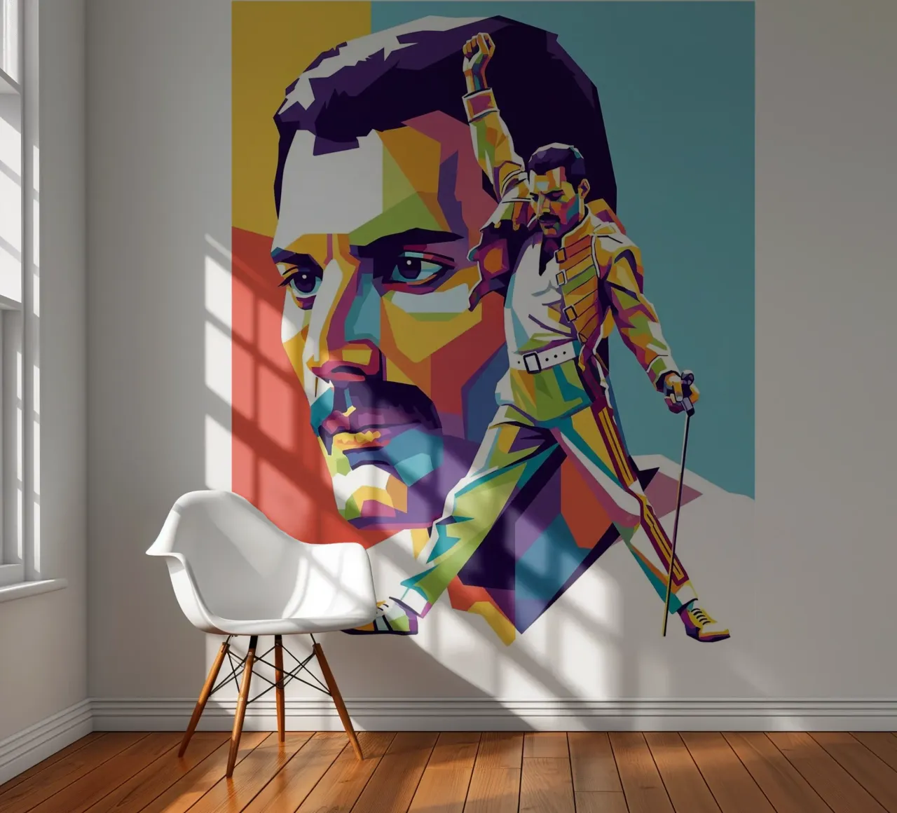Freddie Mercury iconic style photo wallpaper by Hantamrata