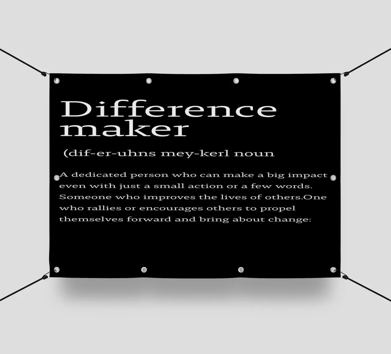 difference maker telo in pvc da edsonramosart
