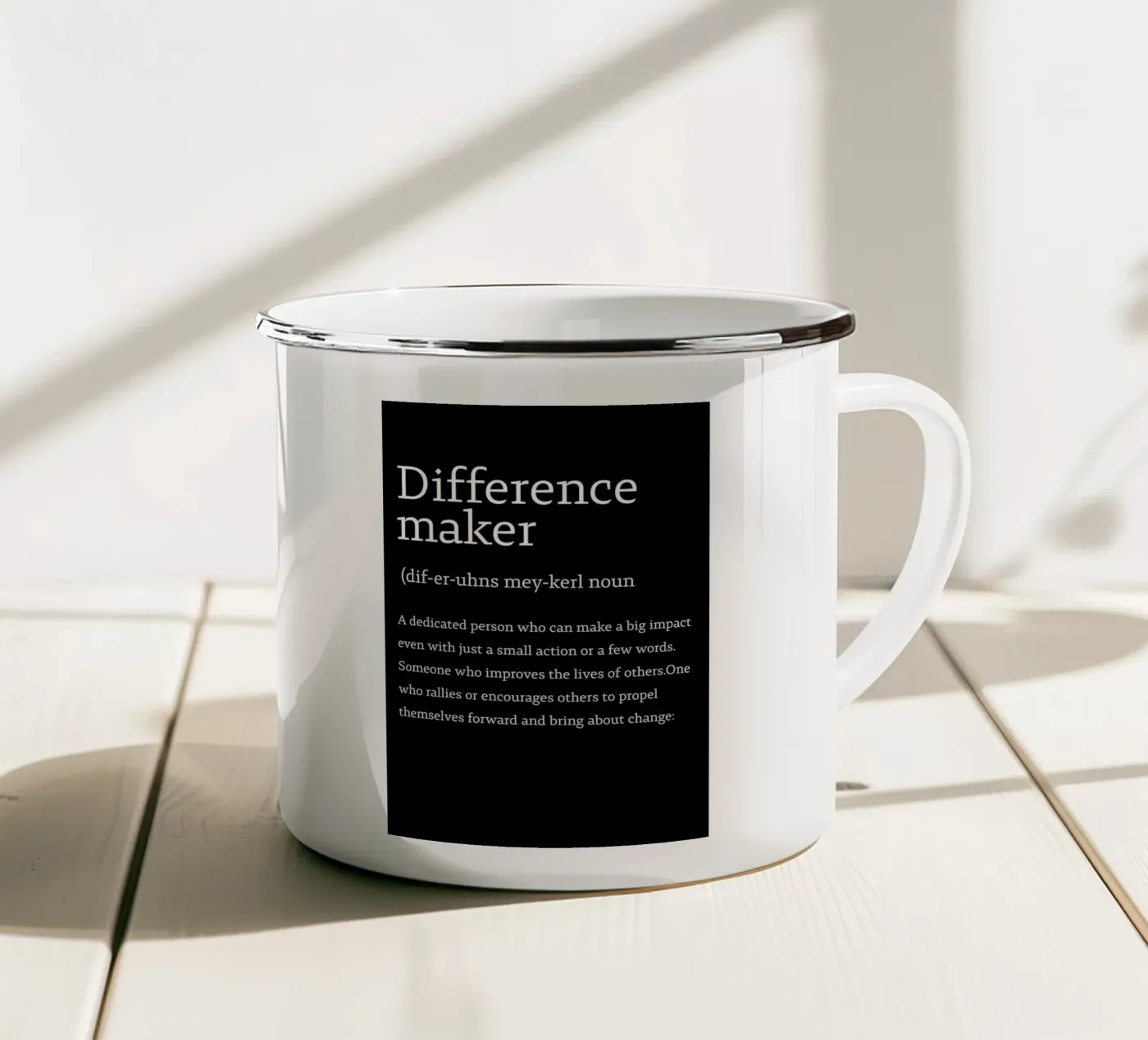 difference maker emaille mok van edsonramosart