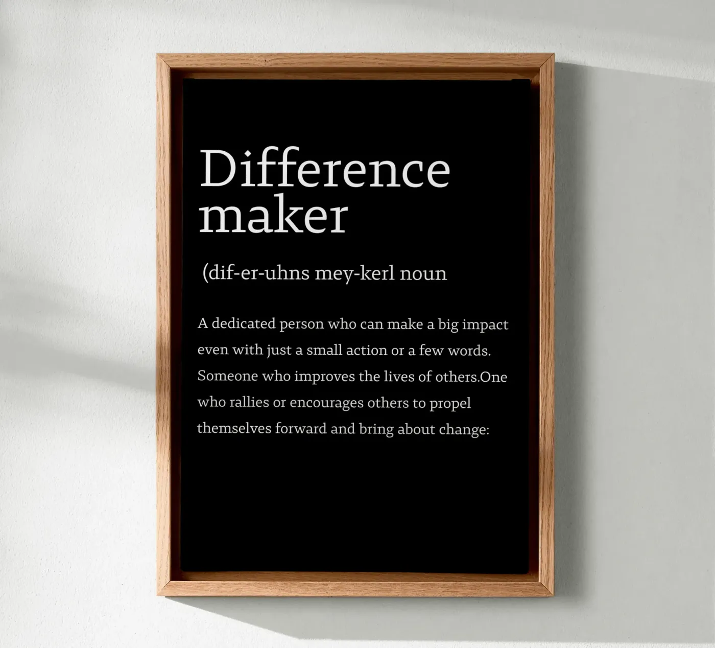 difference maker Leinwand von edsonramosart