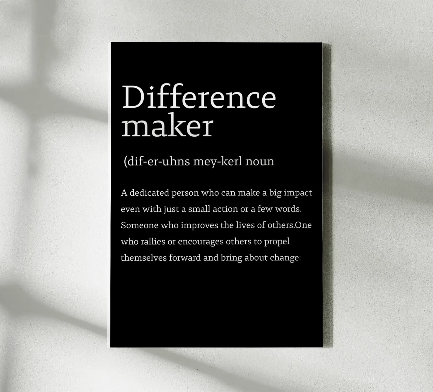 difference maker Leinwand von edsonramosart