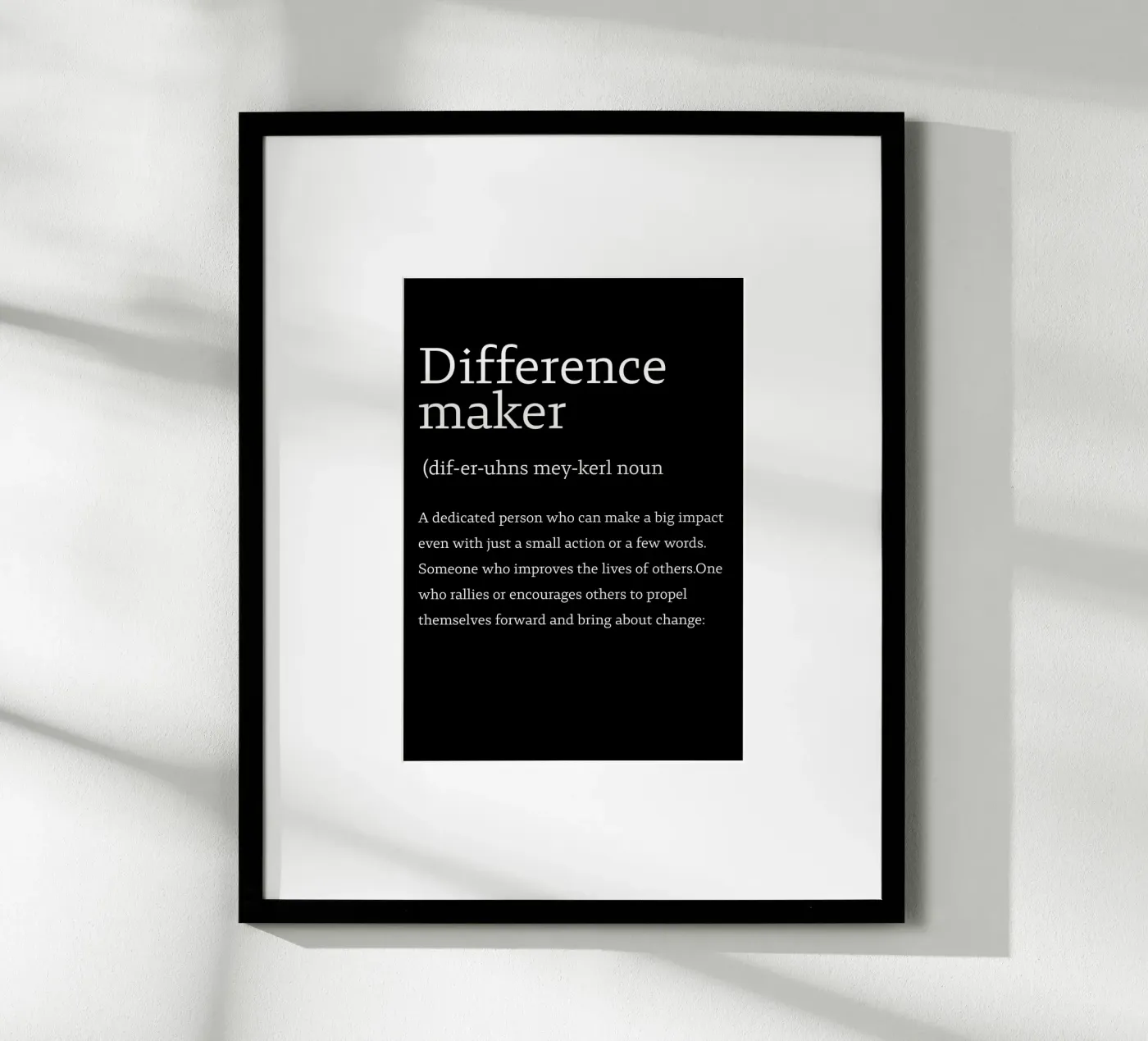 difference maker poster by edsonramosart