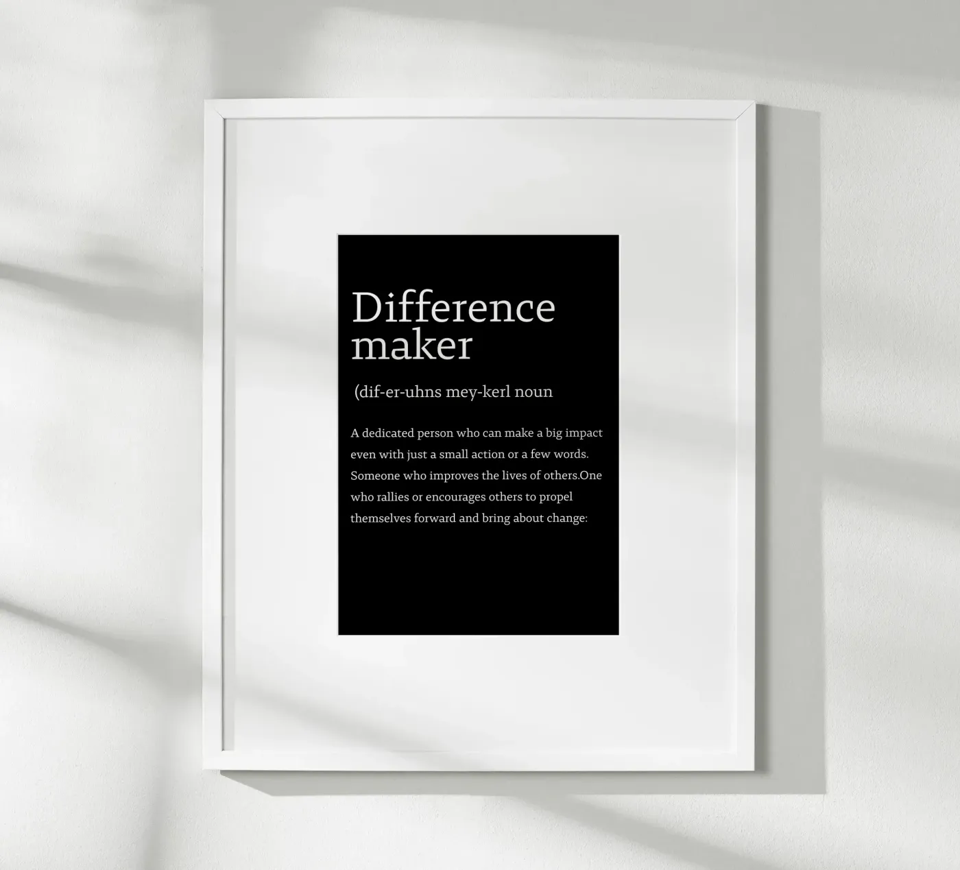 difference maker poster by edsonramosart