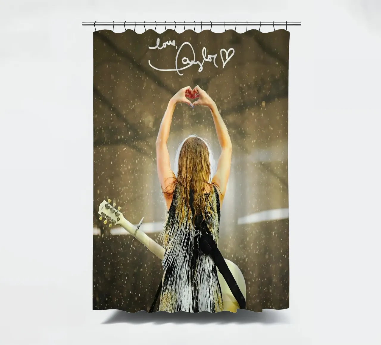 Taylor Swift Love shower curtain by Musadad Shop