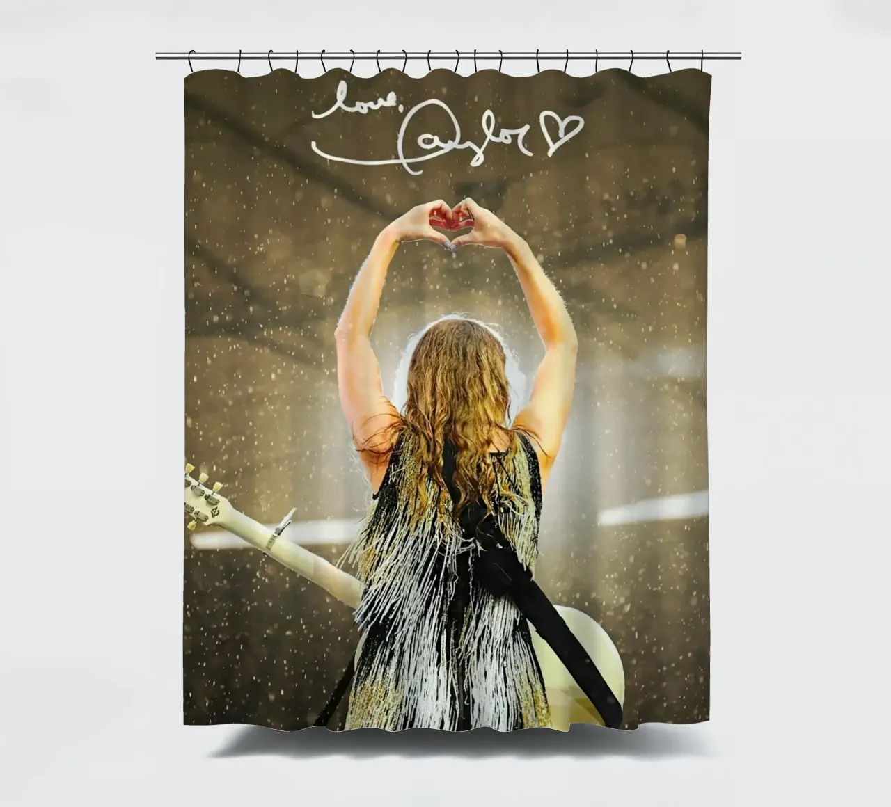 Taylor Swift Love shower curtain by Musadad Shop