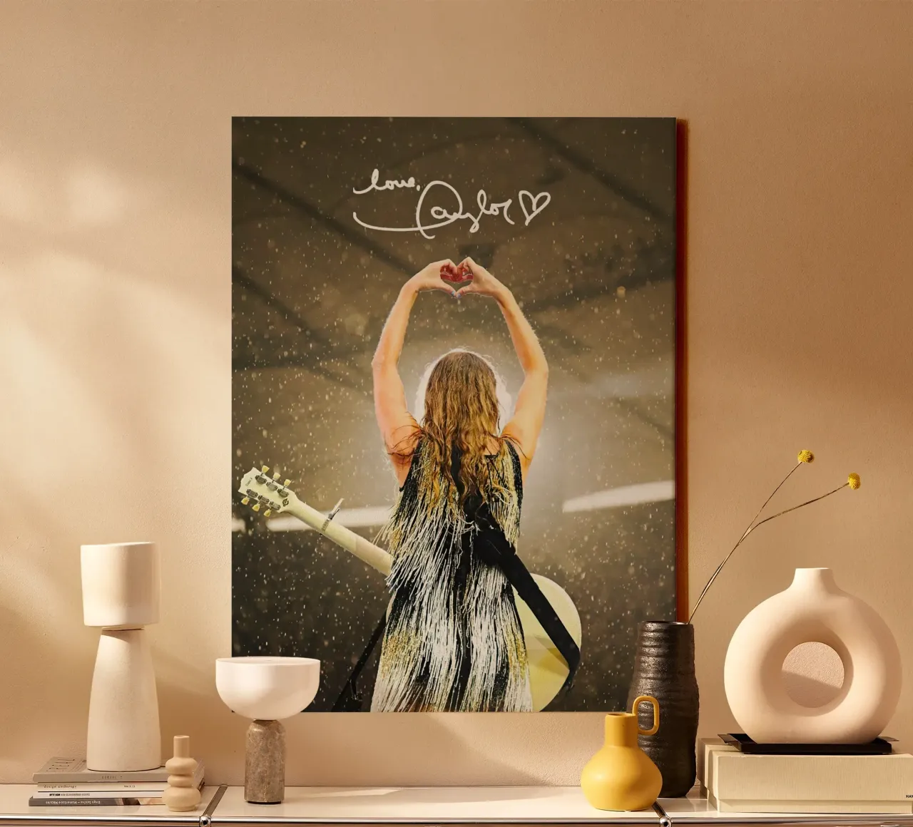 Taylor Swift Love tela con Cornice a cassetta da Musadad Shop