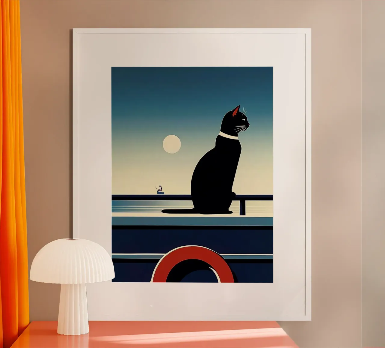 Gatto nero carta hahnemühle da Manuela