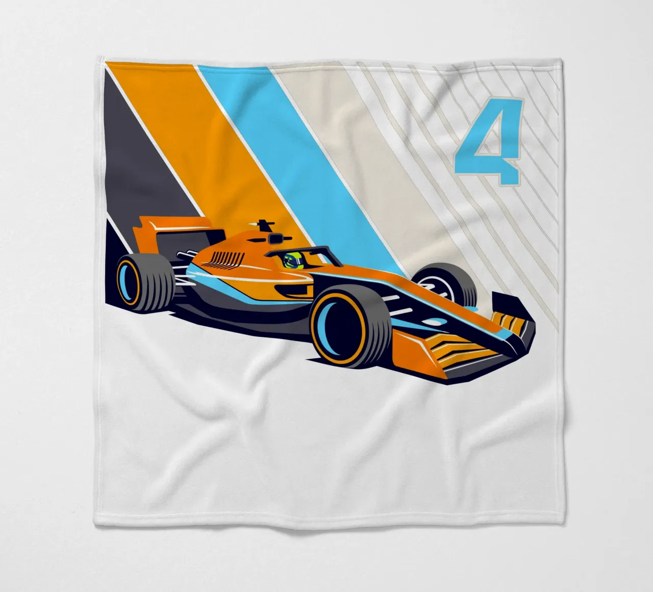 Formula Race Car 4 coperta in pile da Mariel Toigo