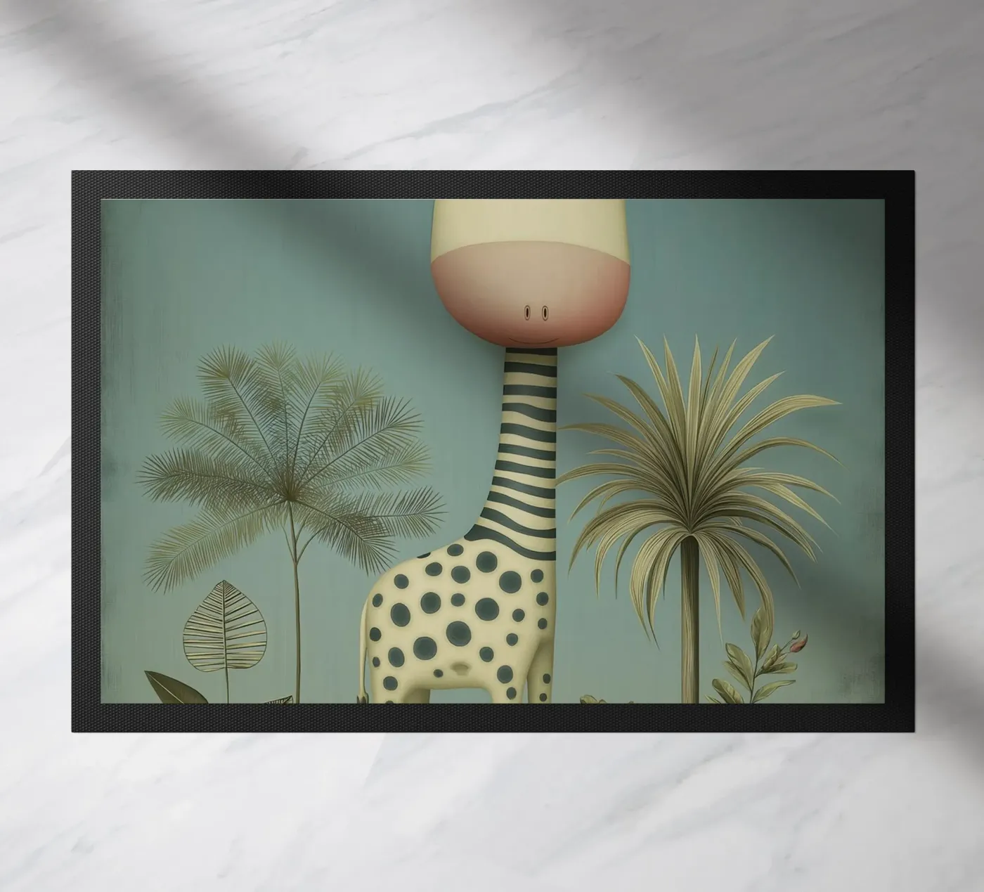 Giraffe deurmat van Pictura