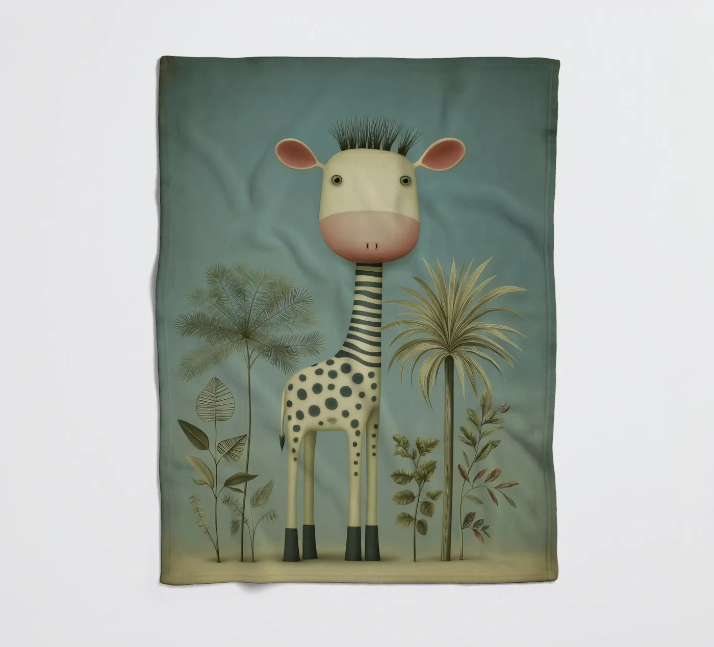 Giraffe fleecedeken van Pictura