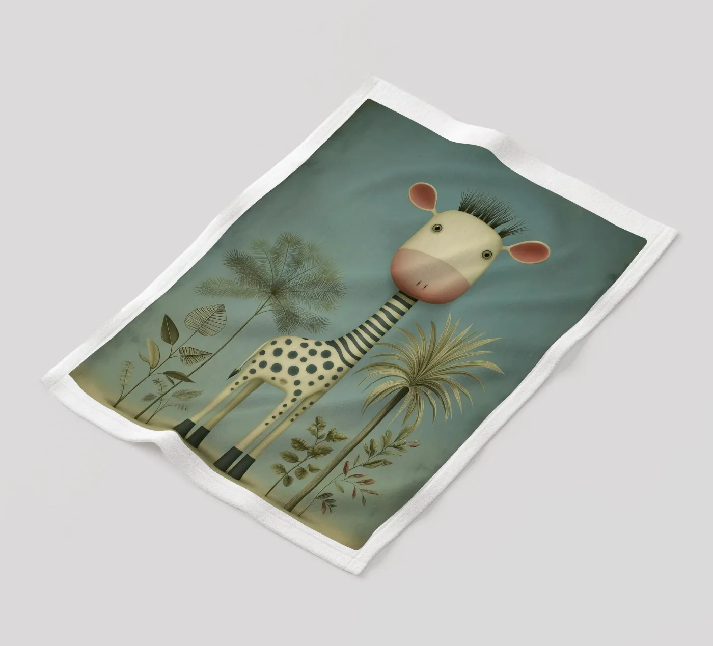 Giraffe fleecedeken van Pictura