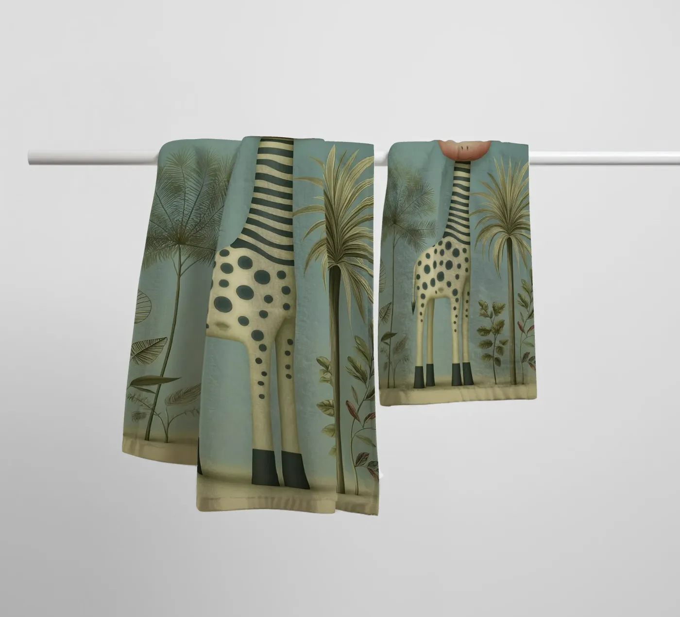 Giraffe badhanddoek van Pictura