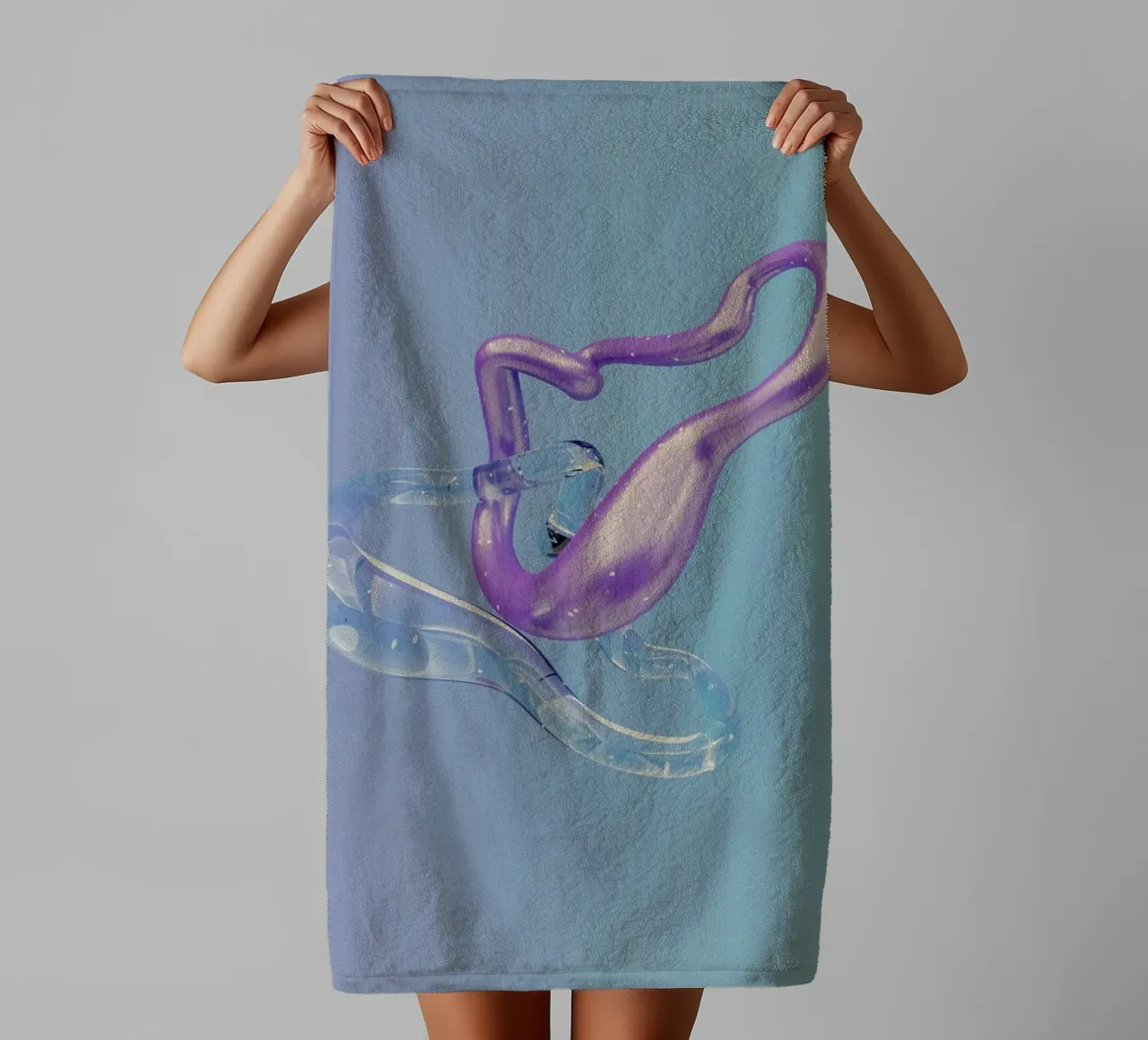 abstract fluid towel by Earthly Visions
