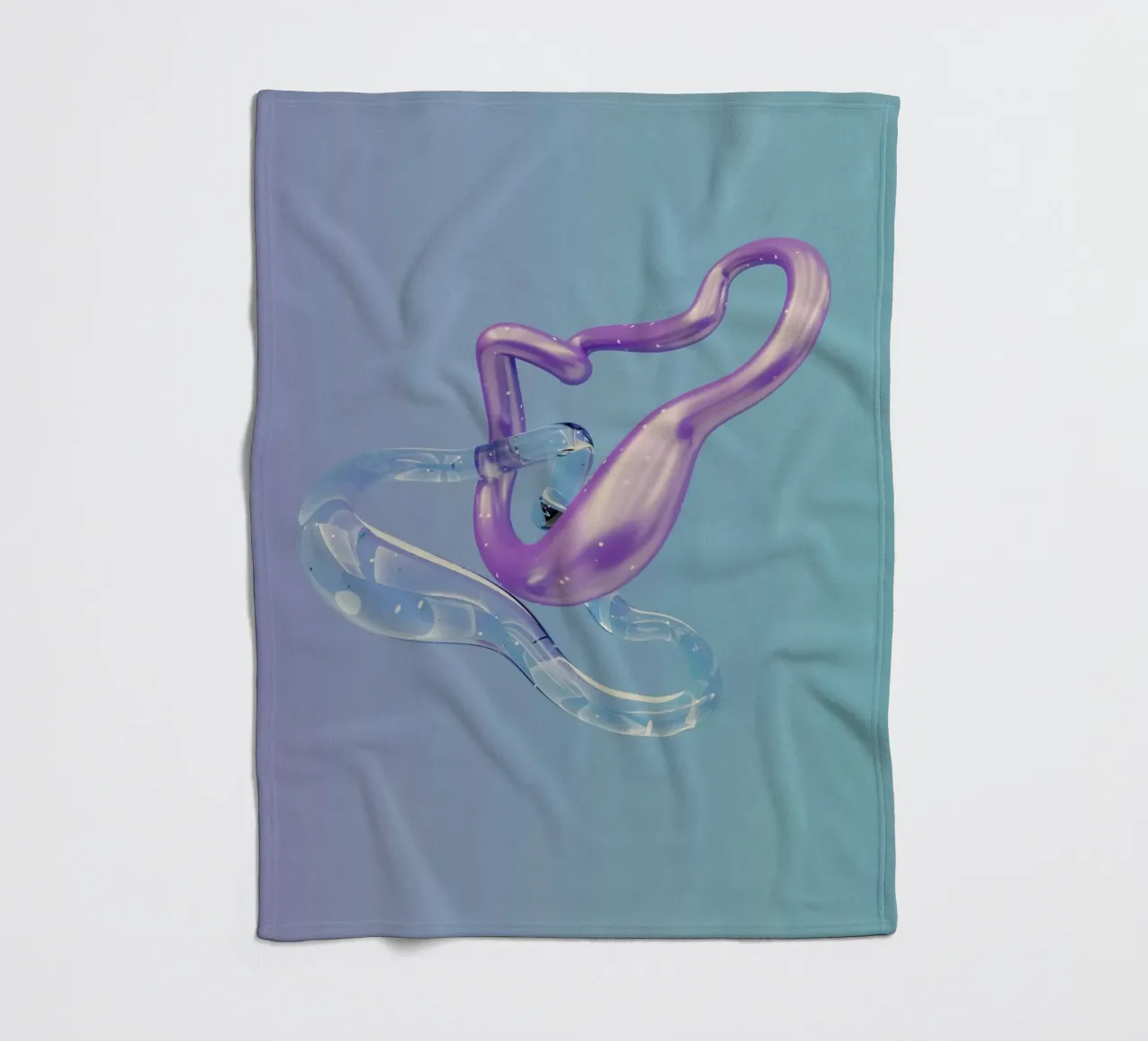 abstract fluid fleece blanket by Earthly Visions