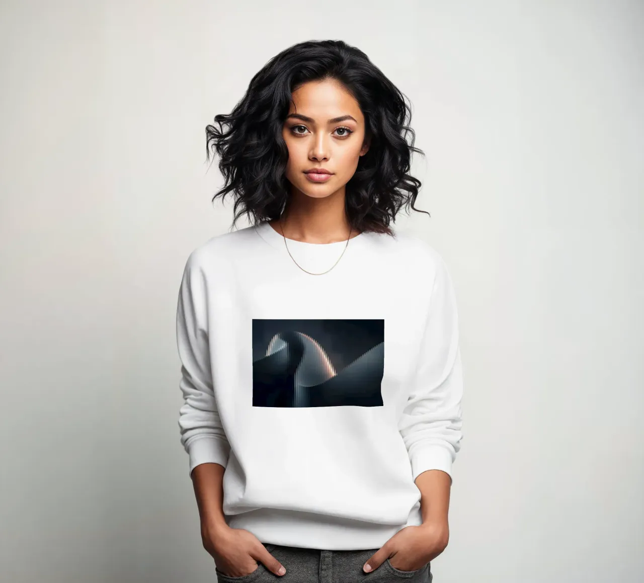 waveform reflection felpa da Earthly Visions