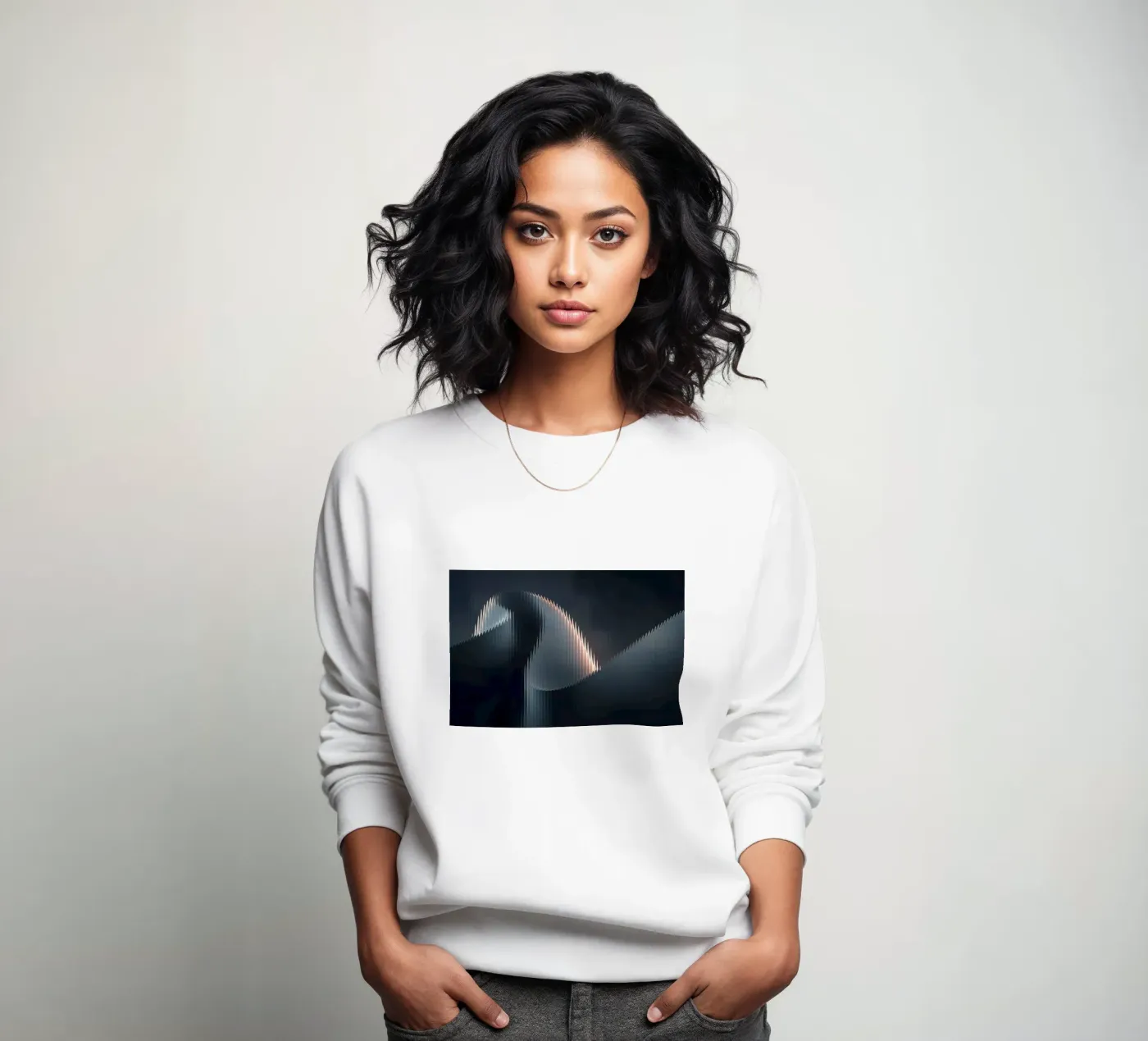 waveform reflection felpa da Earthly Visions