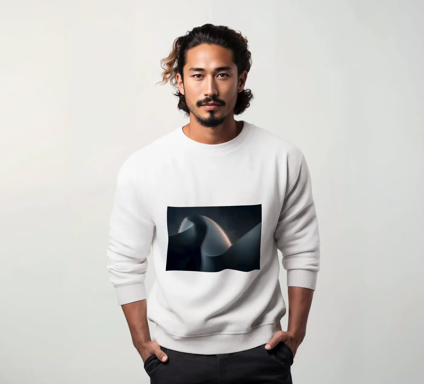 waveform reflection felpa da Earthly Visions