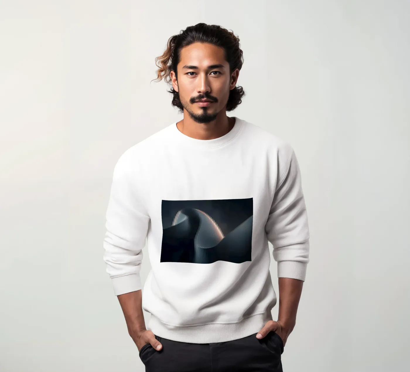 waveform reflection felpa da Earthly Visions