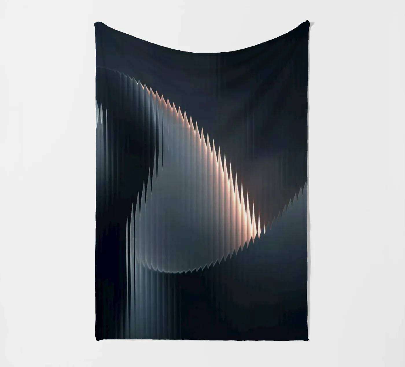 waveform reflection plaid polaire de Earthly Visions