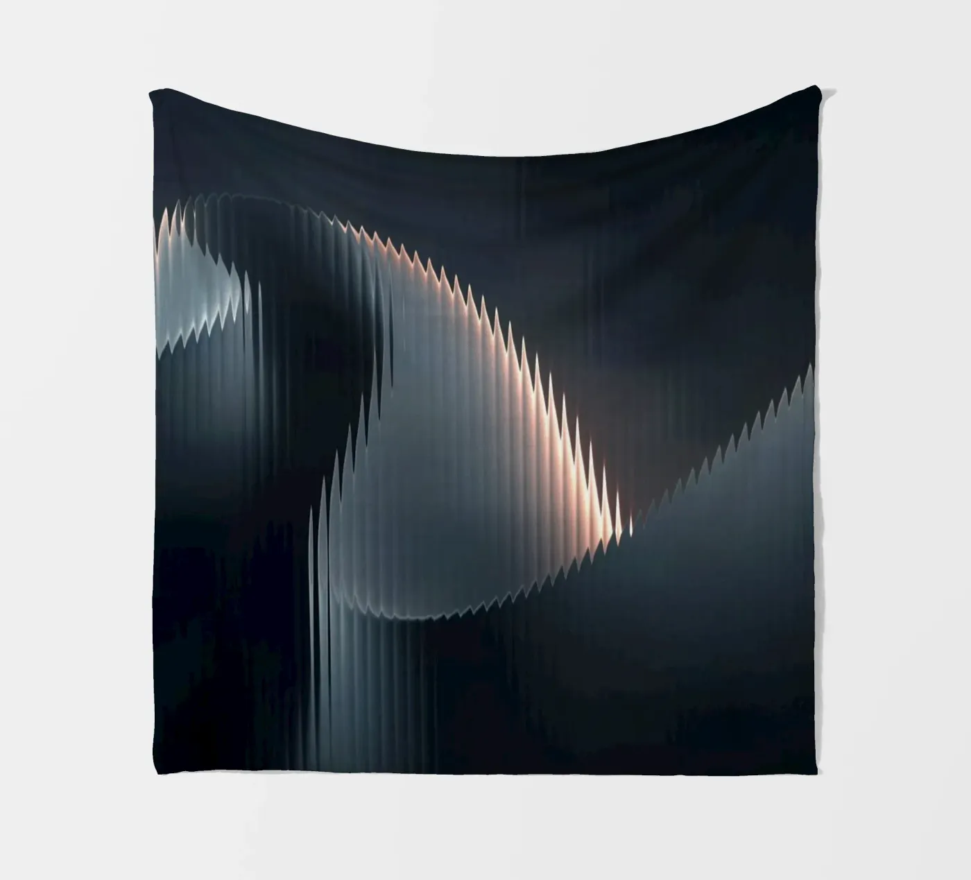 waveform reflection plaid polaire de Earthly Visions