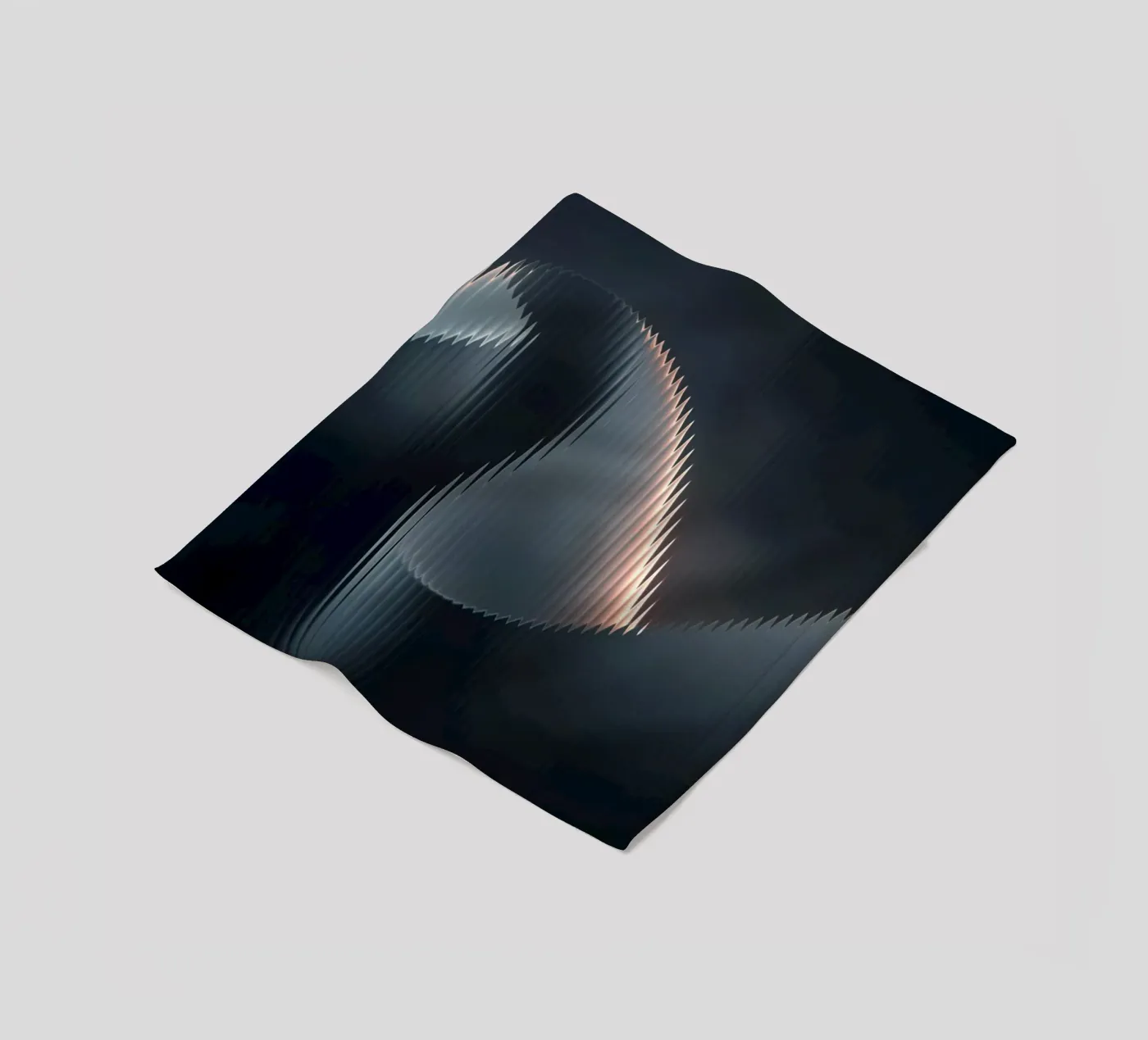 waveform reflection plaid polaire de Earthly Visions