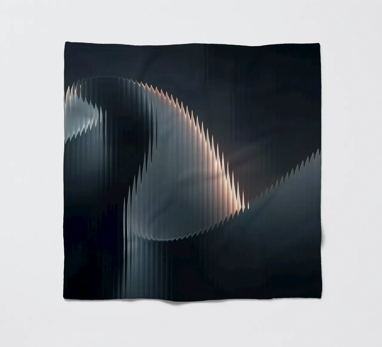 waveform reflection fleece blanket by Earthly Visions