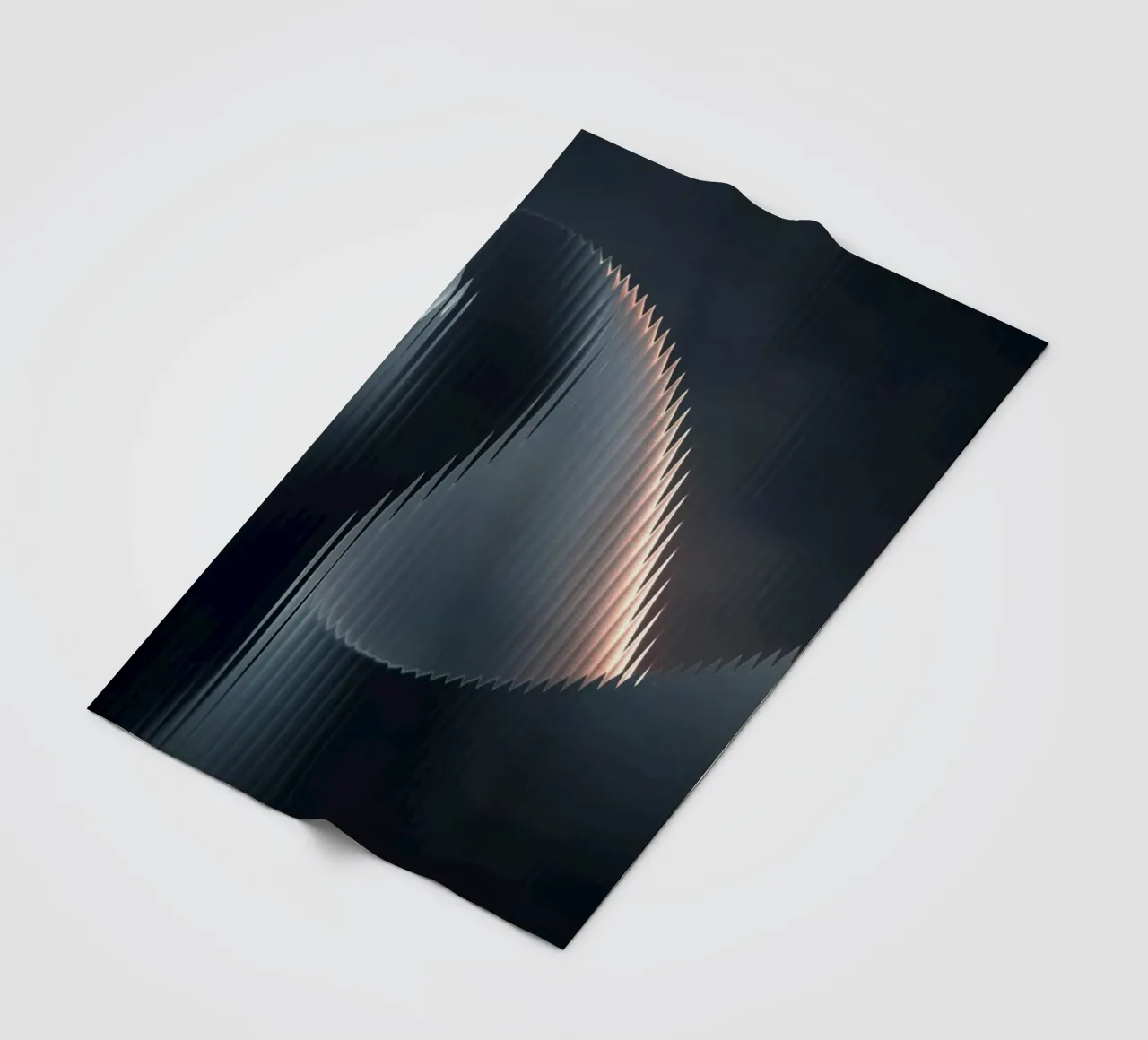 waveform reflection fleece blanket by Earthly Visions