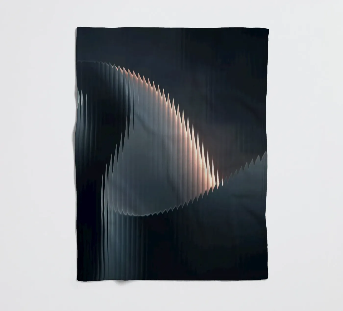 waveform reflection plaid polaire de Earthly Visions