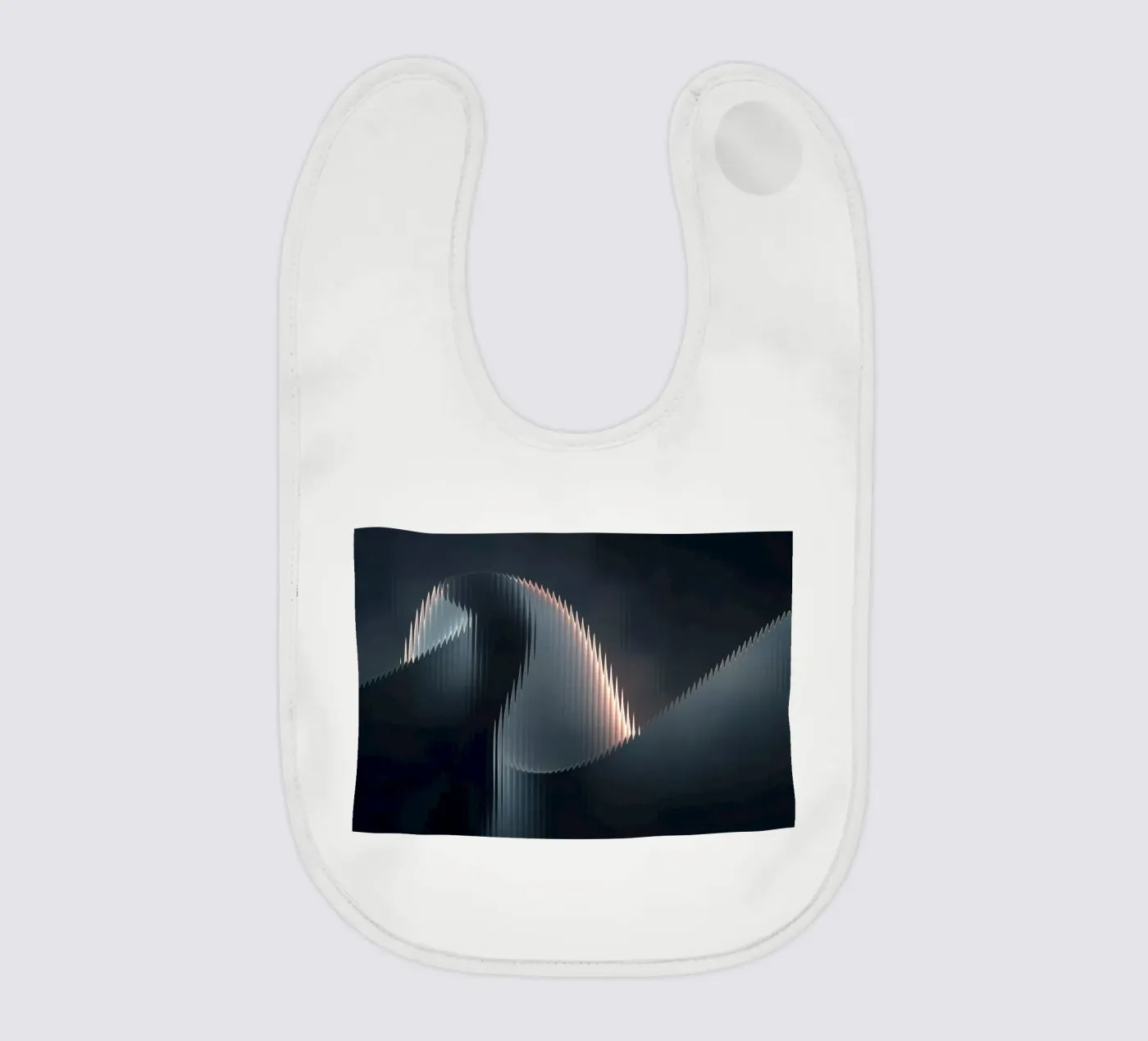 waveform reflection baby bib by Earthly Visions