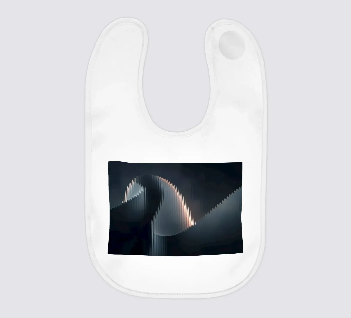 waveform reflection baby bib by Earthly Visions