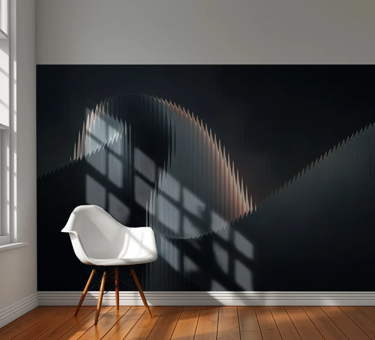 waveform reflection fotobehang van Earthly Visions