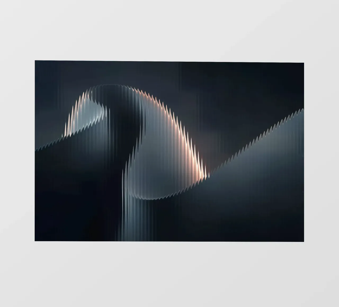 waveform reflection fotobehang van Earthly Visions