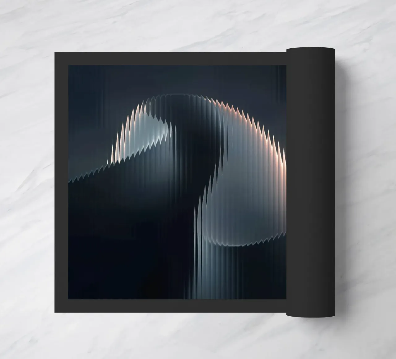 waveform reflection doormat by Earthly Visions