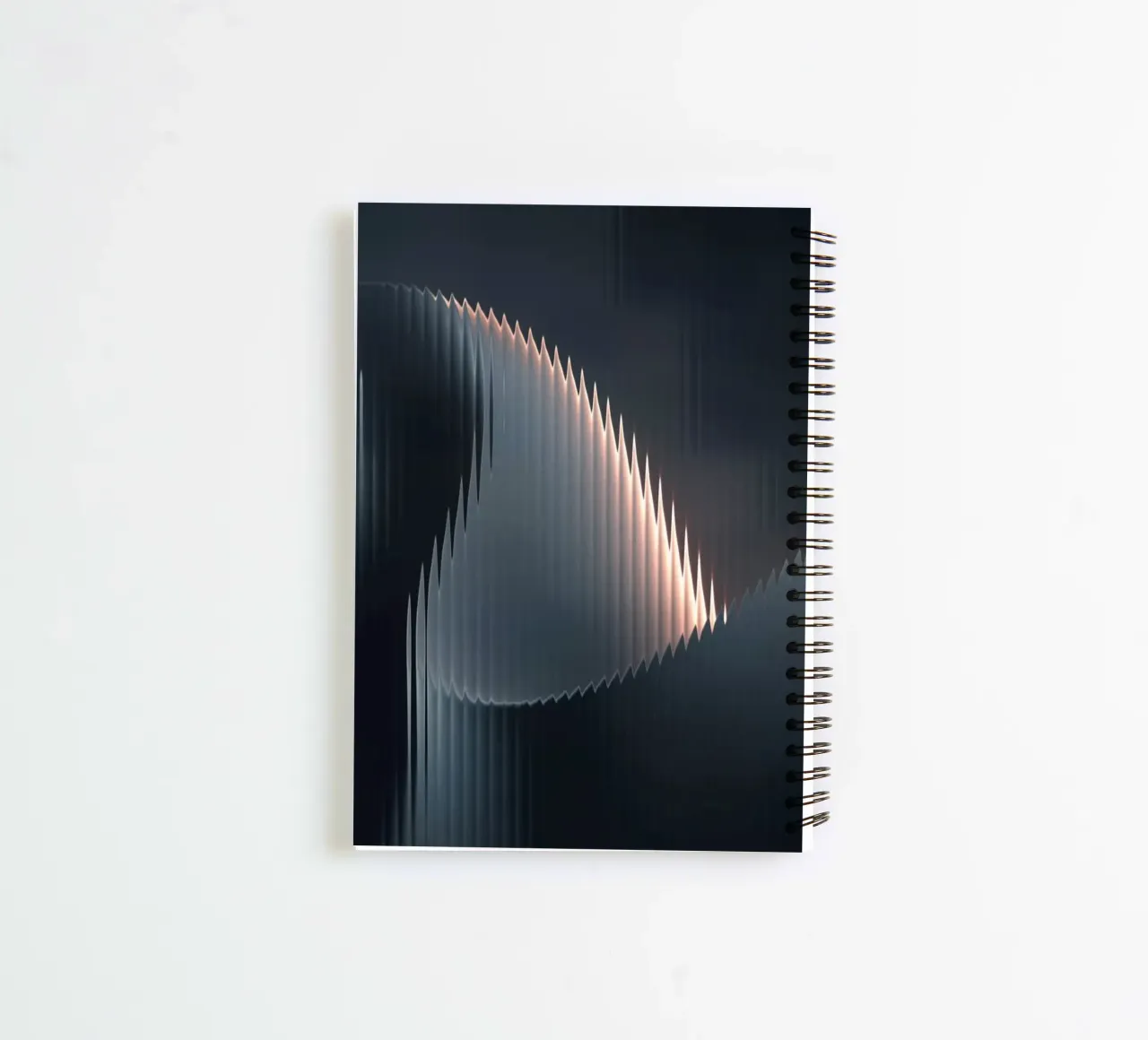 waveform reflection spiral notebook by Earthly Visions