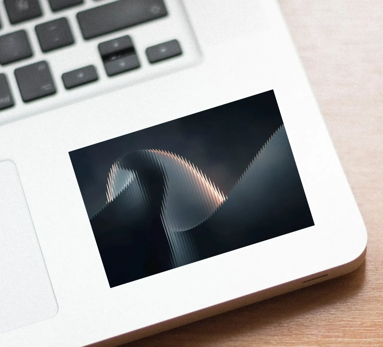 waveform reflection sticker by Earthly Visions