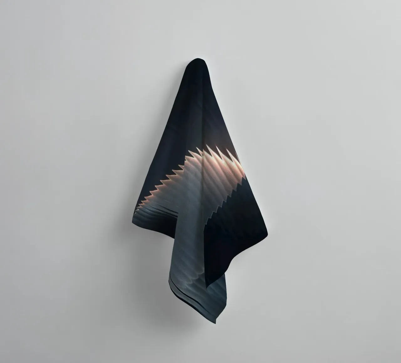 waveform reflection towel by Earthly Visions
