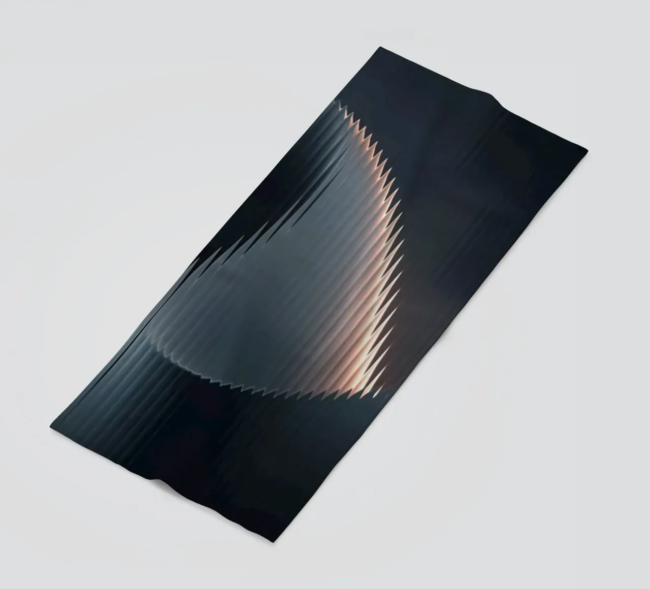 waveform reflection beach towel by Earthly Visions
