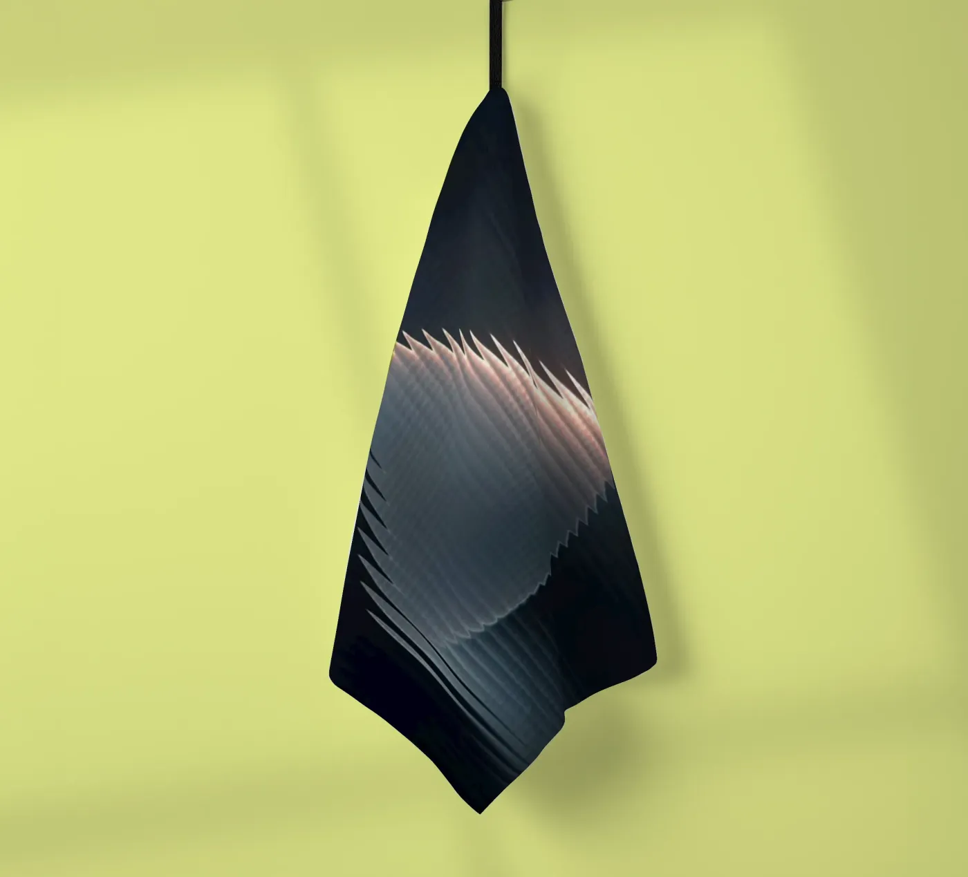 golfvormreflectie theedoek van Earthly Visions